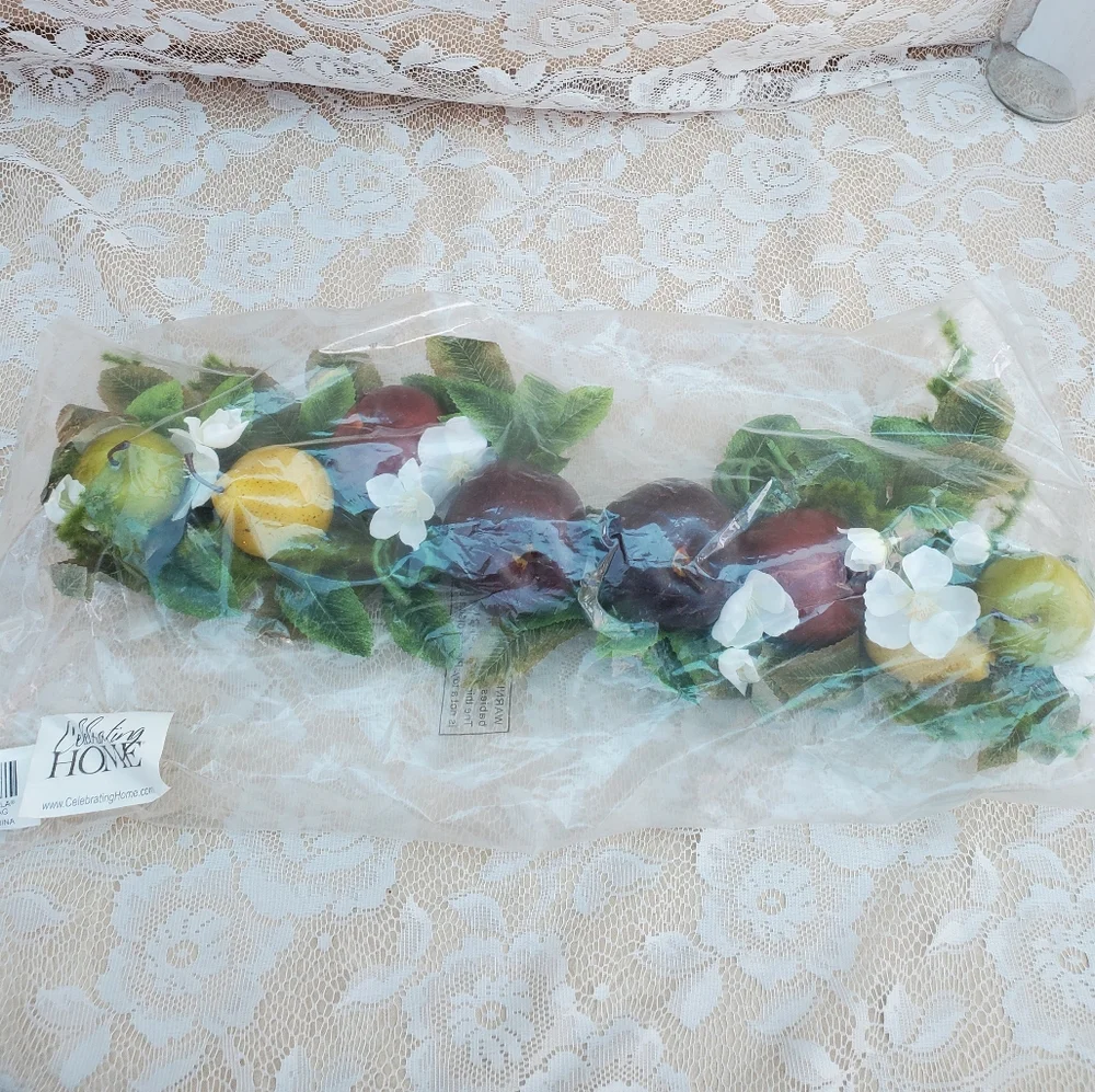Sonoma fruit swag New Home Interiors Artificial fruit f;oral apples pears 28